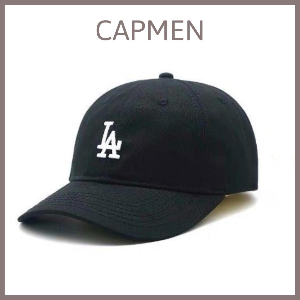 Mũ lưỡi trai nam nữ CAPMEN – Nón lưỡi trai MLB thêu chữ LA phong cách Hàn Quốc bản đẹp