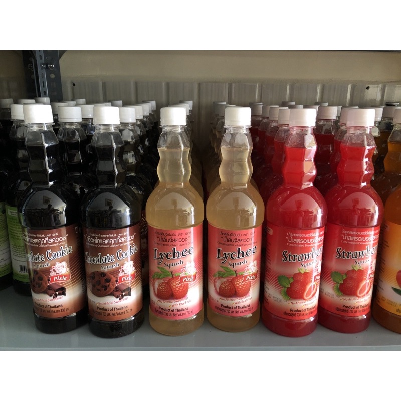 Siro Thái Pixie đủ hương Chai 730ml