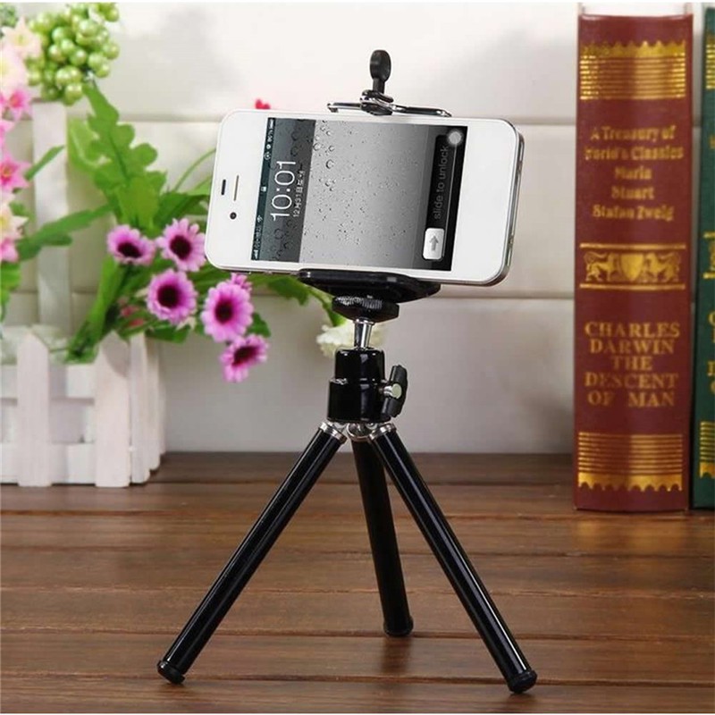 Giá đỡ điện thoại gắn chân tripod kèm chân đế