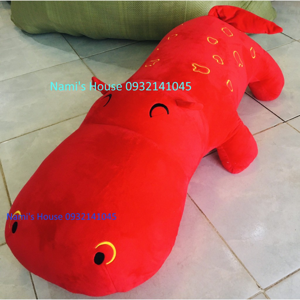 Gối ôm Gấu bông Hà Mã bông các size