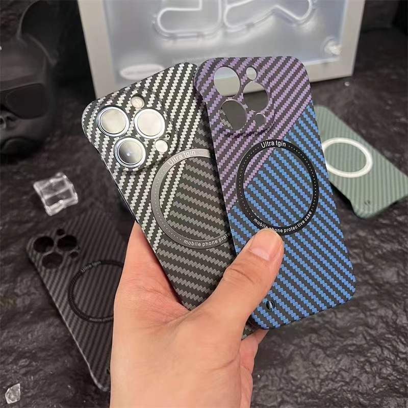 Ốp Điện Thoại PC Cứng Không Viền Dọc Kèm Móc Xỏ Ngón Nam Châm Cho compatible for iPhone 14 13 12 11 pro max 14 13 12 11