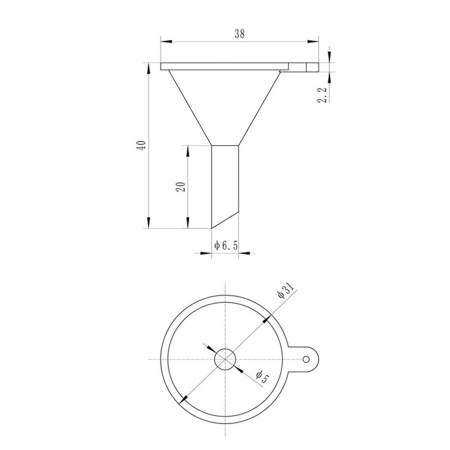Phễu nhựa mini phân loại chất lỏng tiện dụng