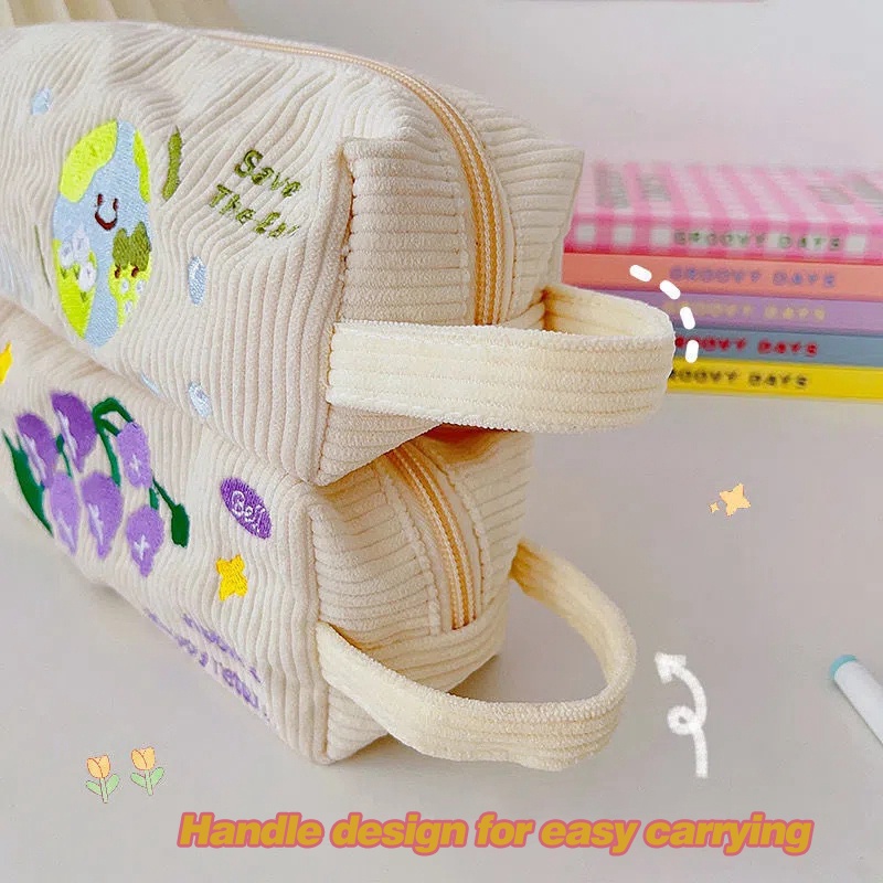 Túi Đựng Bút Cỡ Lớn Họa Tiết Hoạt Hình Đáng Yêu Cho Học Sinh