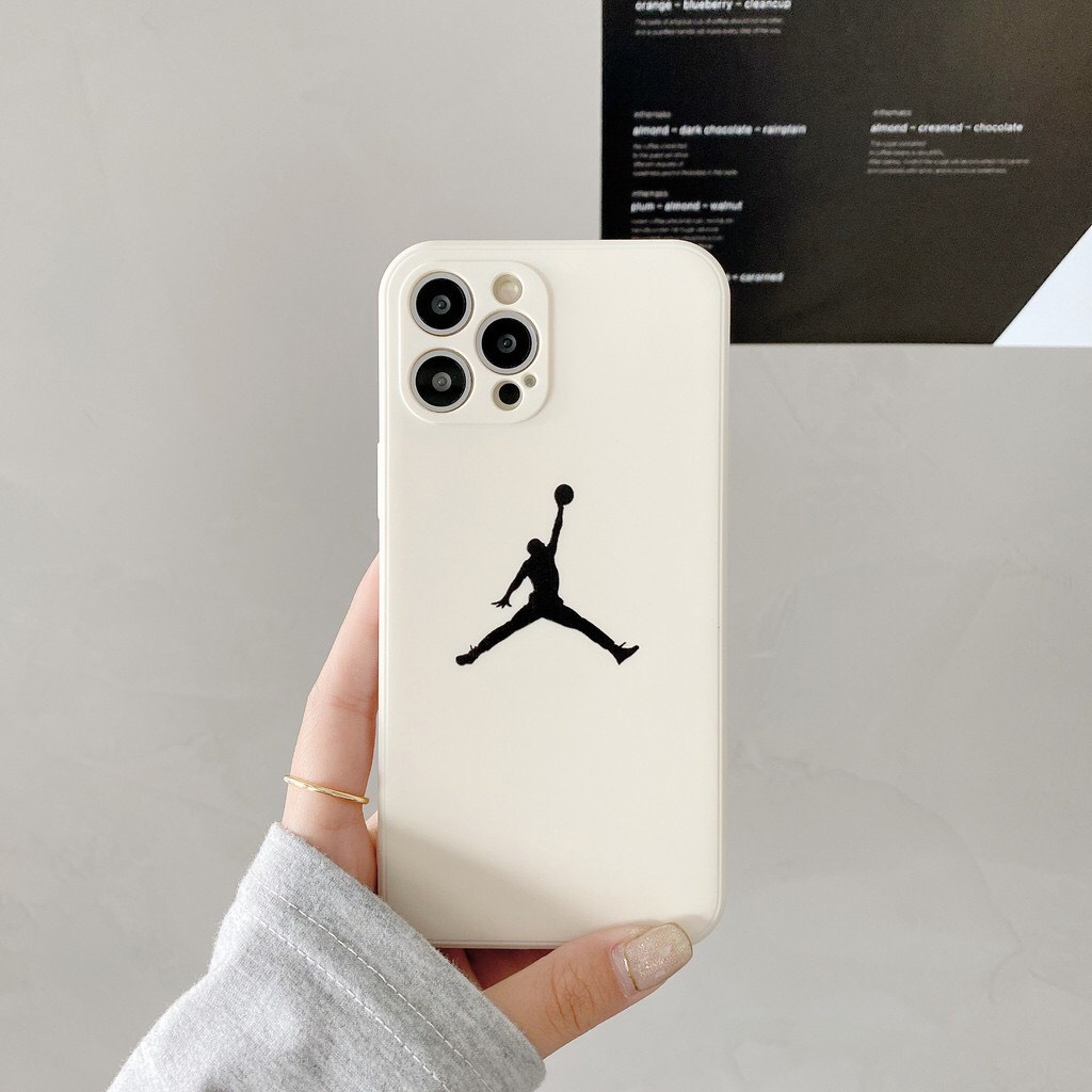 Ốp lưng iphone hình Air Jodan dẻo cạnh vuông chống sốc bảo vệ camera 7plus/8plus/x/xs/xsmax/11/12/13/pro/promax