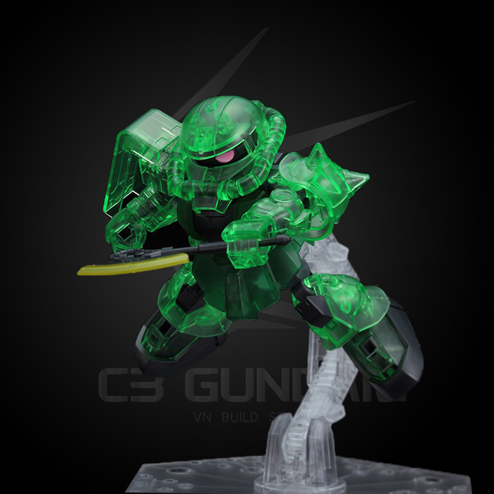 MÔ HÌNH LẮP RÁP GUNDAM SD ZAKU II CROSS SILHOUETTE FRAME VER ( CLEAR COLOR) [LIMITED ITEM] SDCS