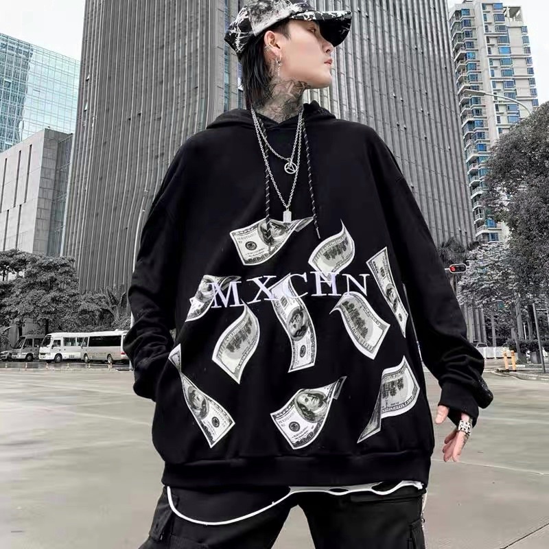Áo hoodie hoạ tiết dollar