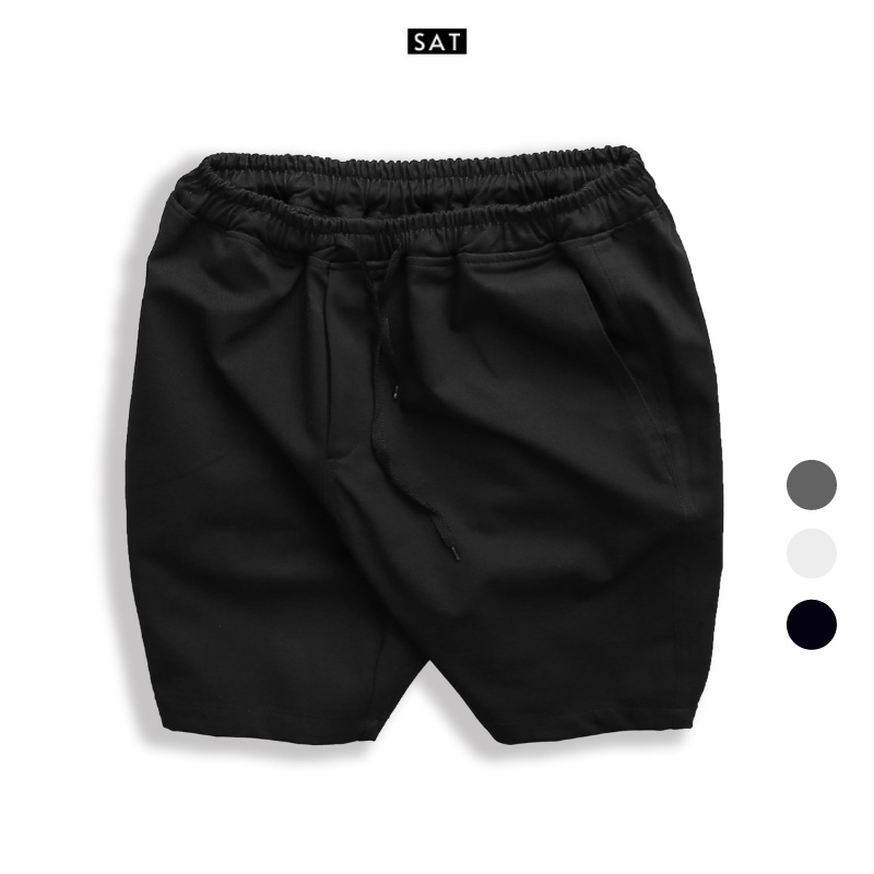 Quần short nam SAT-02 vải kaki cao cấp, trẻ trung, dày dặn, co giãn nhẹ, chuẩn form