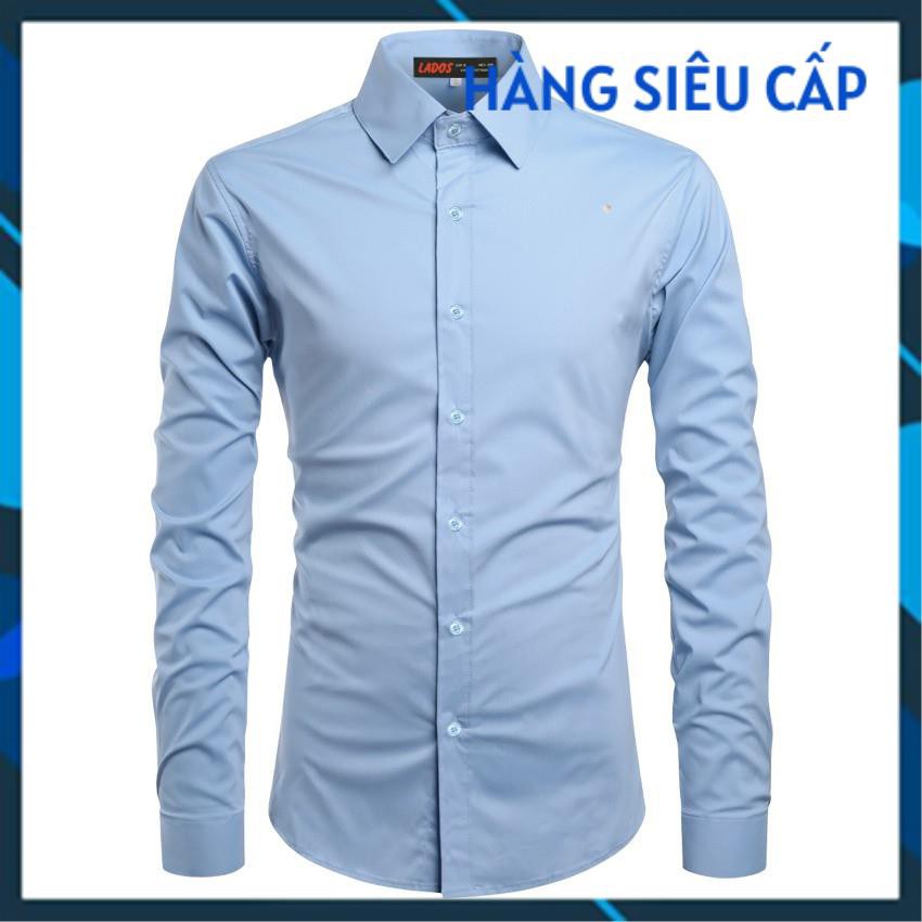 Áo sơ mi nam trơn không nhăn 4U-523 [Hàng Cao Cấp]