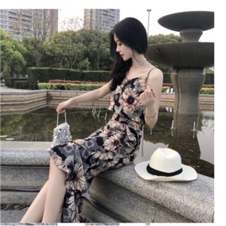 Set Đầm Đuôi Cá Hoa Mặt Trời