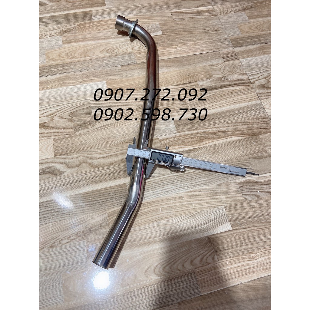 Cổ pô inox 304 gắn pô zin 27mm X 1,5mm dành cho Future 1