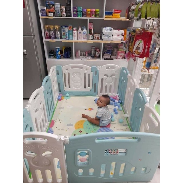 [Tặng Bóng + Thảm] Bộ Quây Cũi Nhựa Gấp Gọn Cao  Cấp