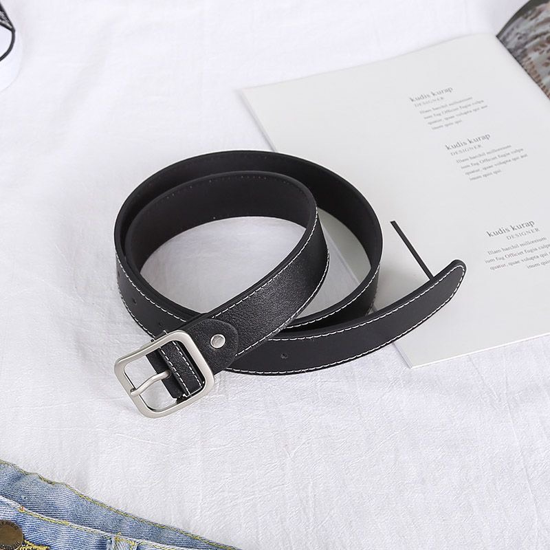 Thắt lưng nữ Madeline DN02 dây nịt nữ đẹp da PU khóa vuông kim loại phong cách Hàn Quốc