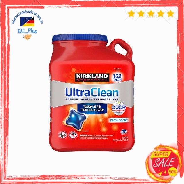 Viên giặt Kirkland Ultra Clean 152 viên_ Hàng Mỹ