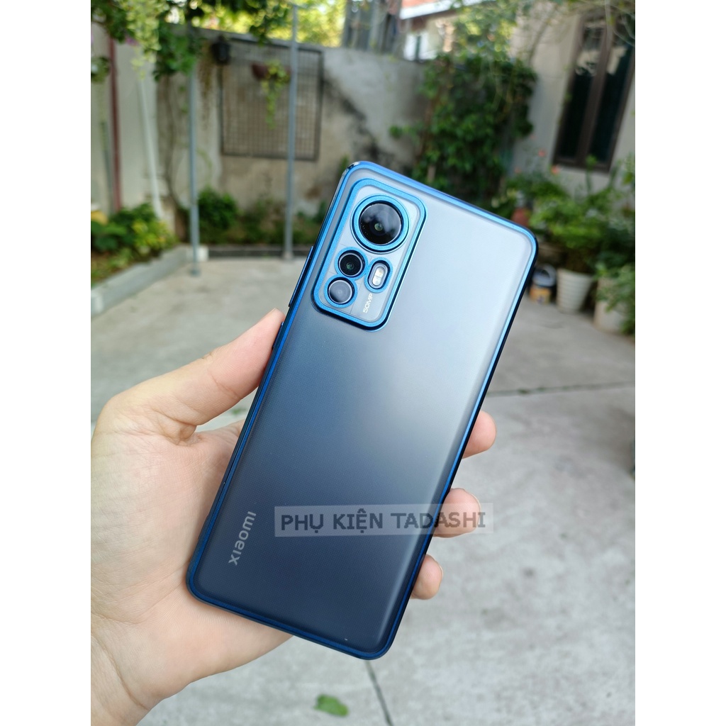 Ôp lưng nhám mờ Xiaomi 12/ 12X, Xiaomi 12 Pro Viền Màu Dẻo Không Bám Vân Tay, Bảo Vệ Camera