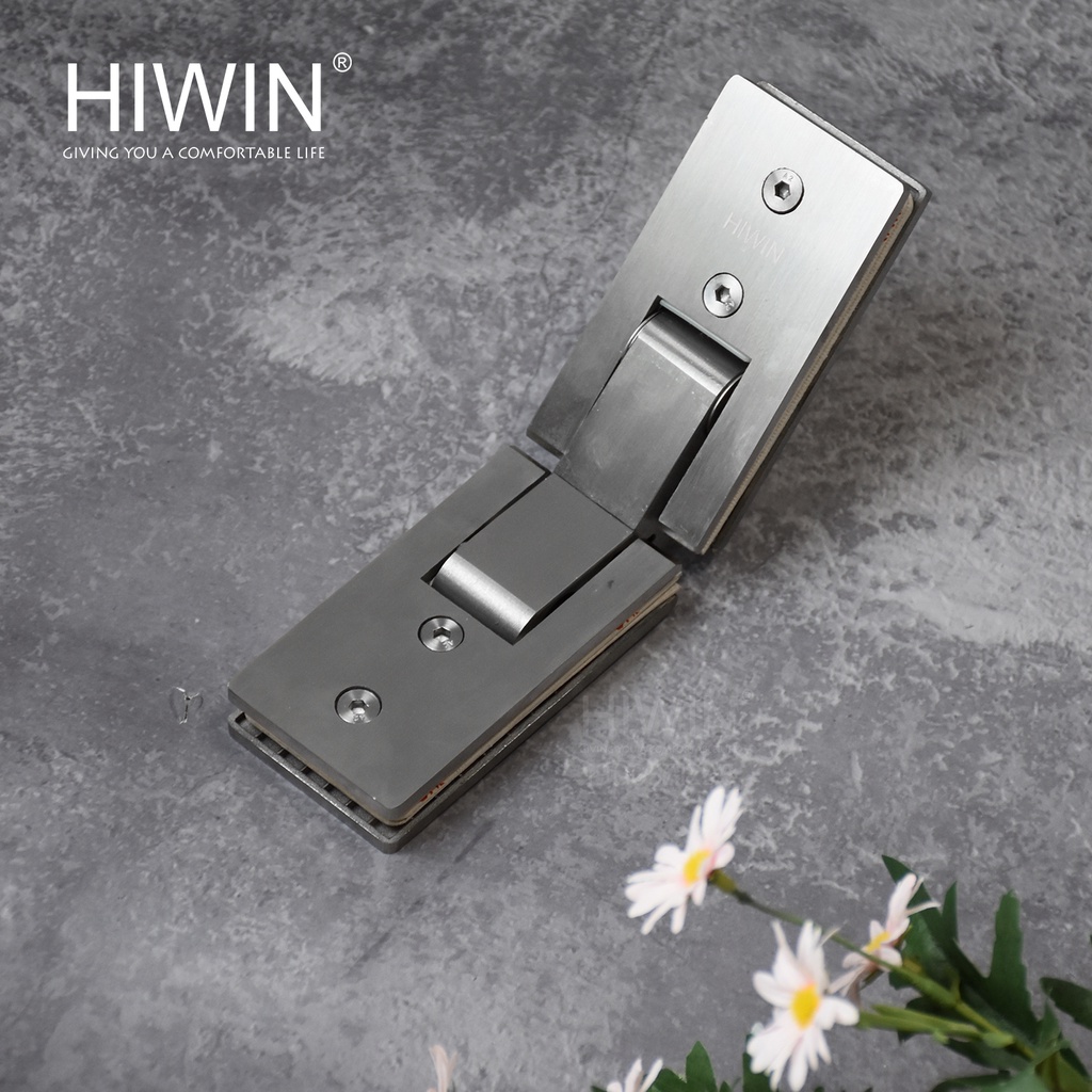 Bản lề phòng tắm kính 135 độ kính kính mặt gương inox 304 Hiwin HG-002