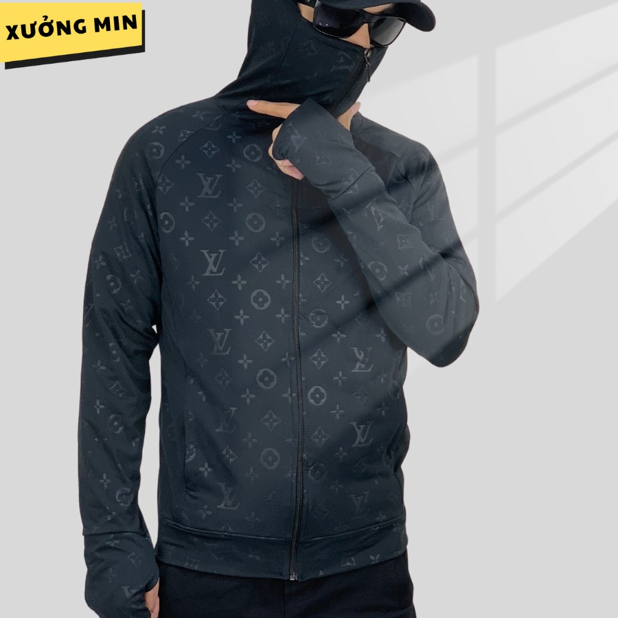 Áo chống nắng họa tiết LV 3D kéo cao thay khẩu trang Xưởng Min - M23 | BigBuy360 - bigbuy360.vn