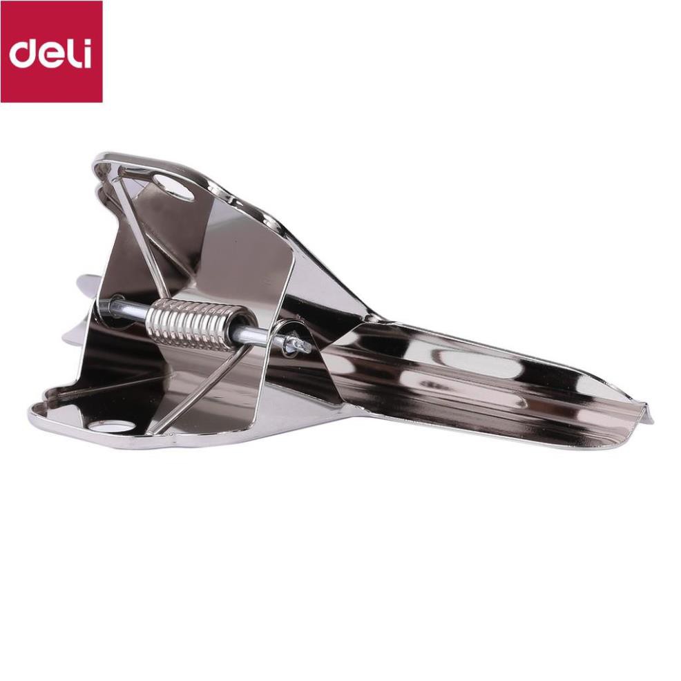 Kẹp kim loại 102mm Deli, Bạc - 3 chiếc/túi - 9532 [Deli]
