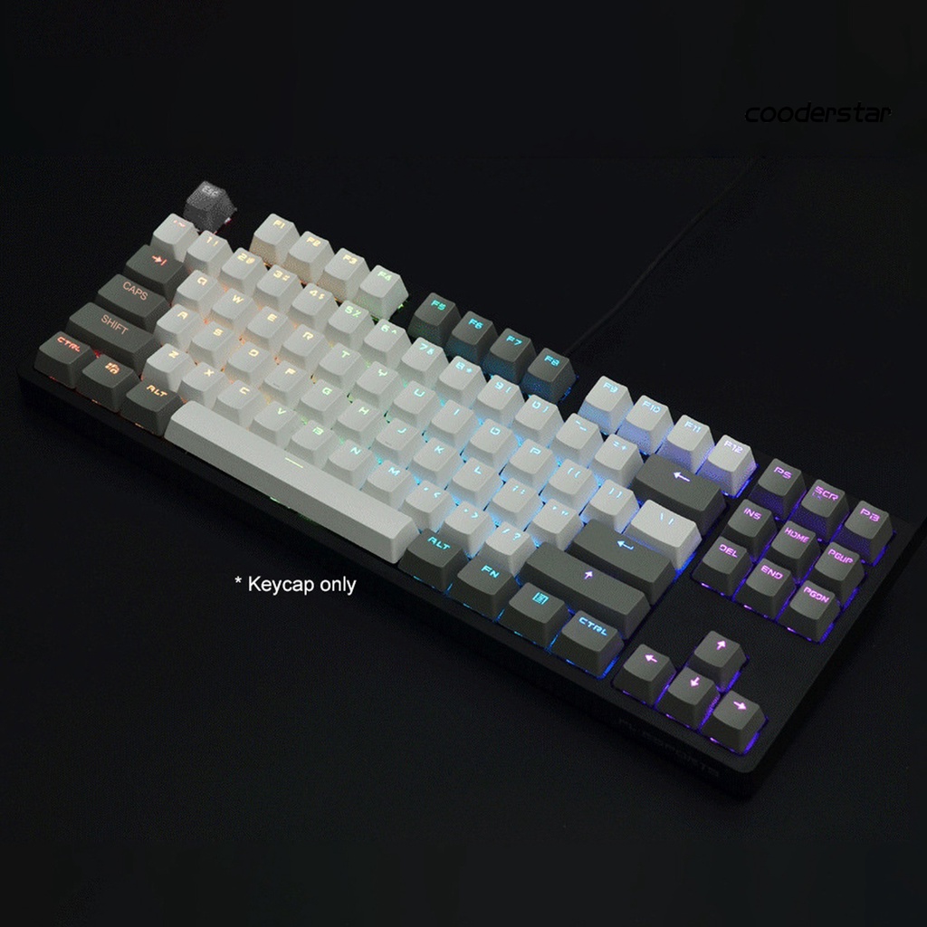 Bộ 87 nút bàn phím cơ pbt màu sắc xinh xắn