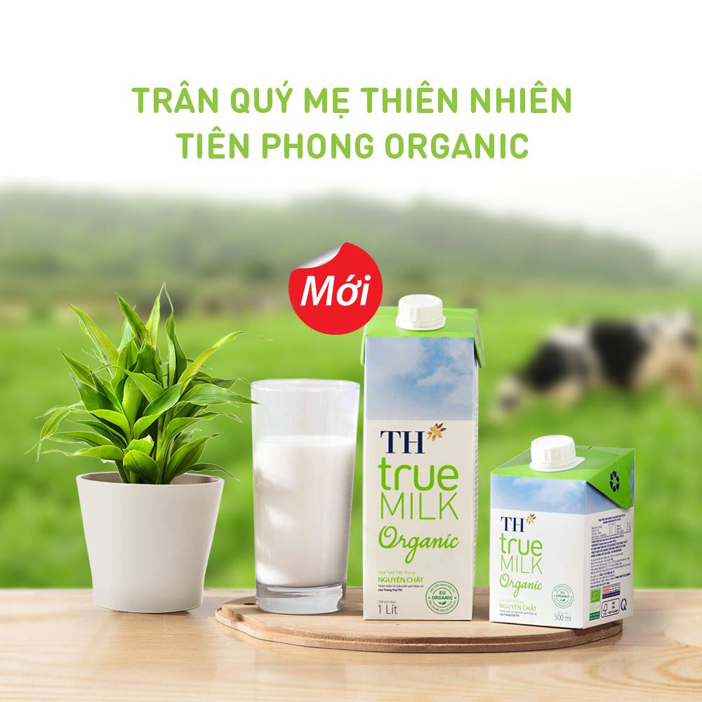 Sữa Tươi Hữu Cơ TH True Milk Organic Hộp 500ML Chính Hãng