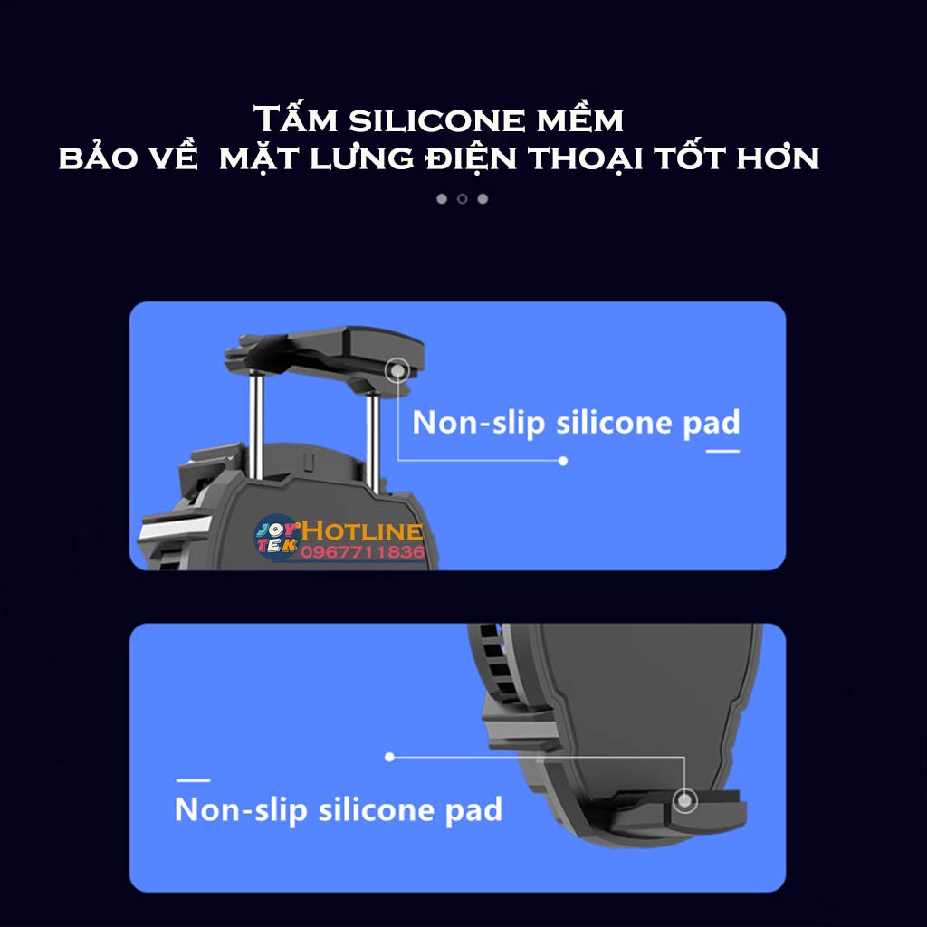 Memo Dl07 | Quạt tản nhiệt điện thoại sò lạnh Memo Dl07 siêu mát có đèn led rgb, mặt lưng silicone