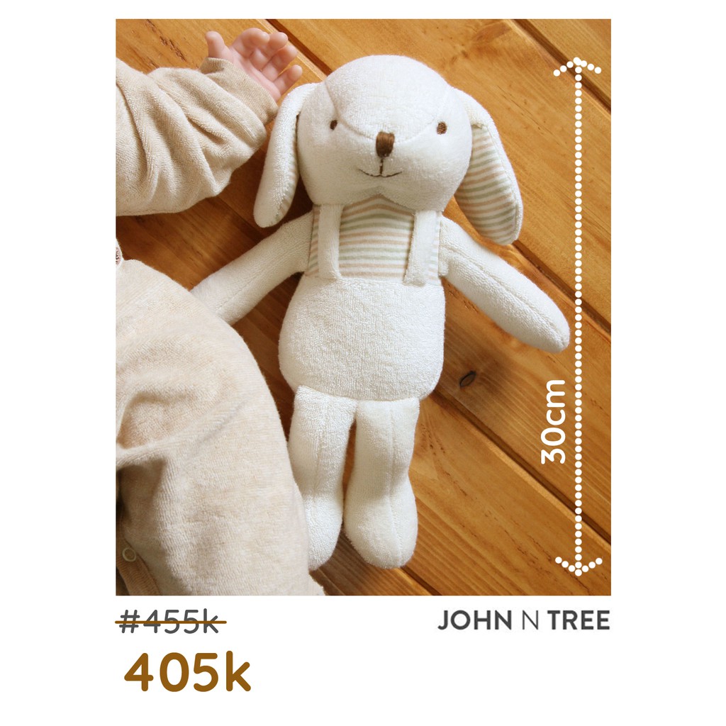 JOHN N TREE Thú bông organic cotton cao 30cm
