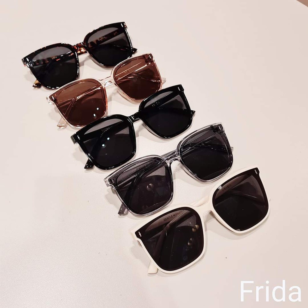 Kính râm nữ thời trang GM Frida 2024 chống tia UV400 tặng kèm bao da và khăn lau đựng kính