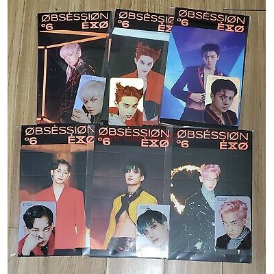 {SM official ~ Có sẵn} EXO Obsession goods: Set hình đổi màu / Chia thành viên