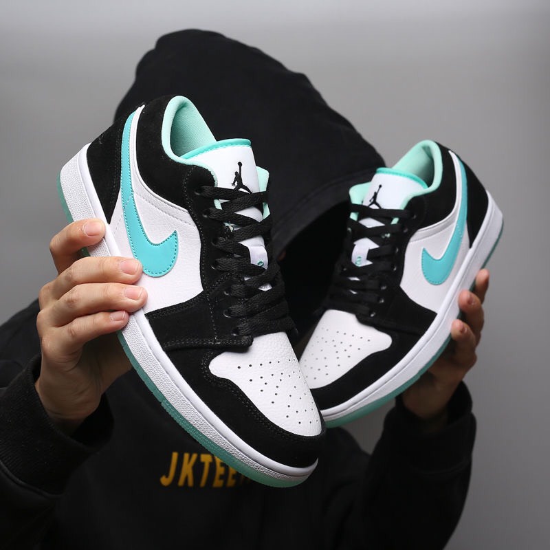 Giày Jordan 1 JD1 cổ thấp các màu đen xanh hồng thể thao sneaker Hot Trend