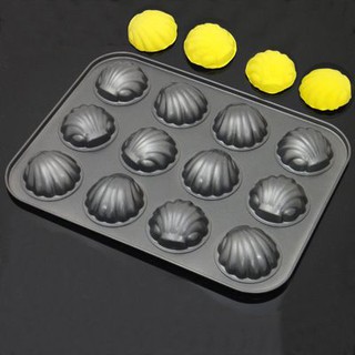 Khay nhôm nướng bánh sò tròn 12 bánh