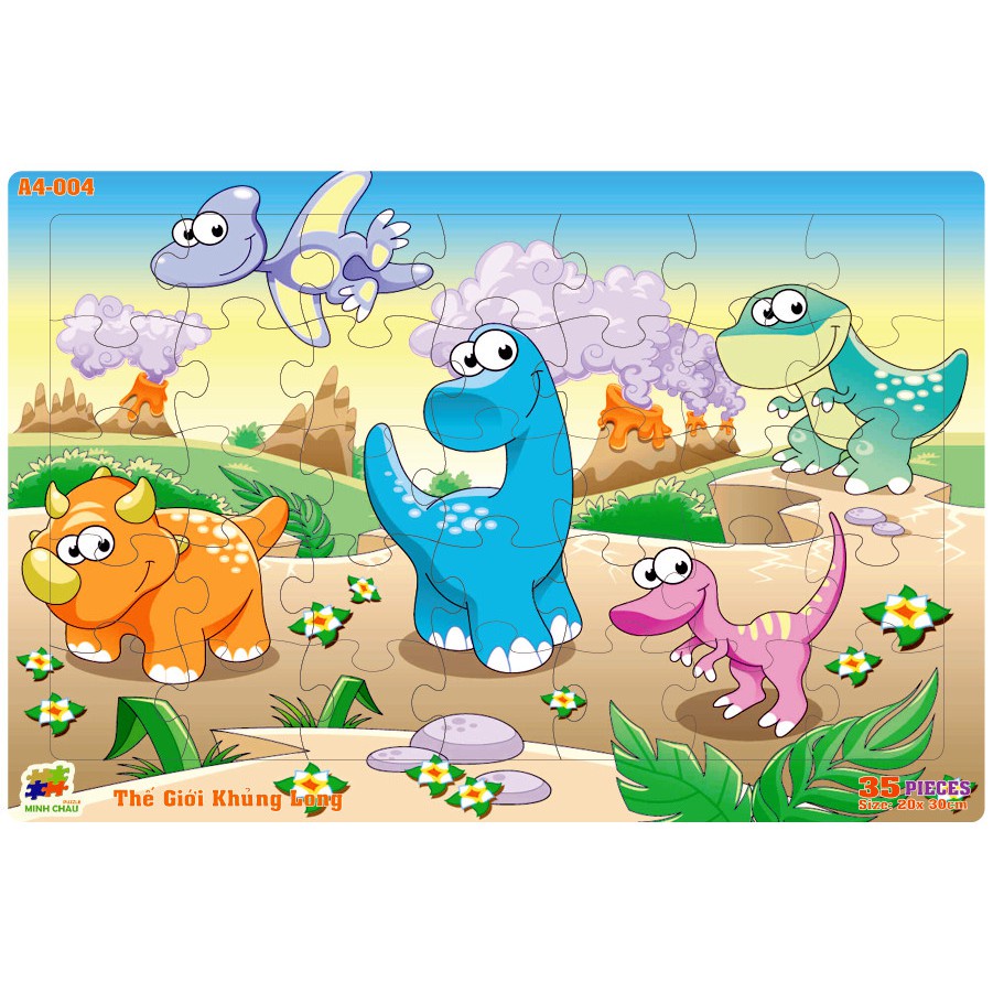 Tranh Xếp Hình 35 Mảnh Khổ A4 KT 30x20cm/ Đồ chơi xếp hình cho bé/ Tranh Ghép Cho Bé/ Jigsaw Puzzle/Puzzle Cho Bé