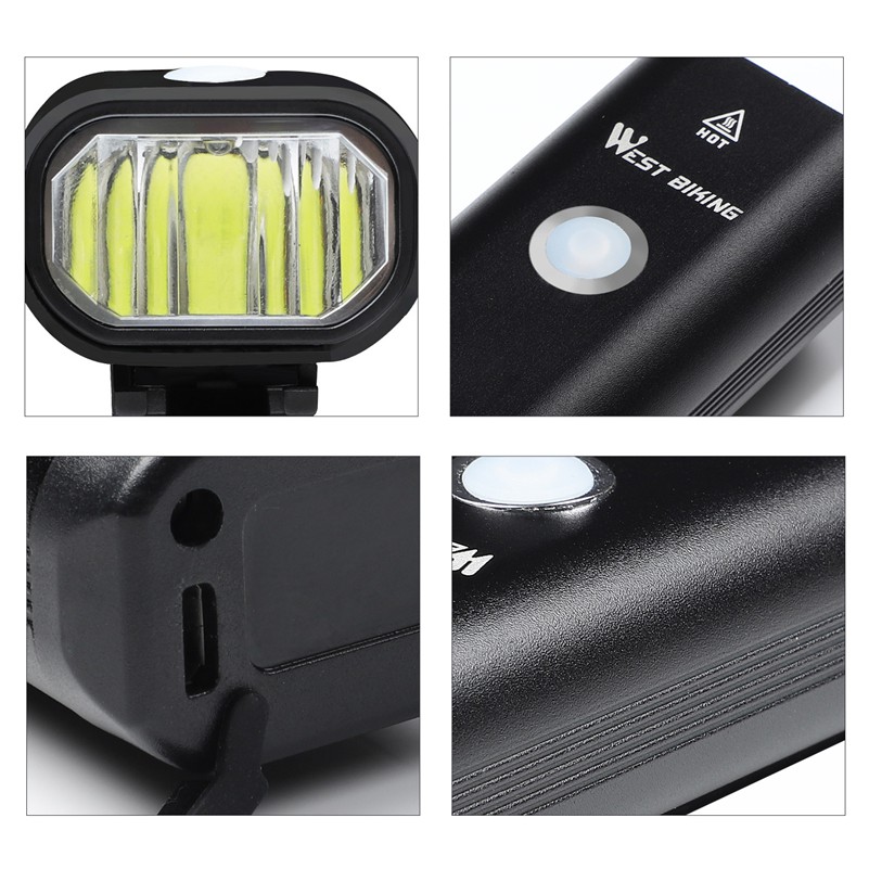 Đèn WEST BIKING Sạc USB 350 Lumen Dành Cho Xe Đạp