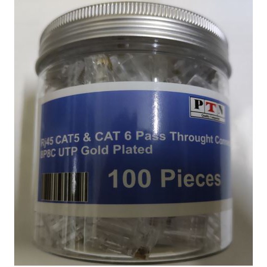 Đầu mạng RJ45 UTP CAT5, CAT6 Xuyên thấu