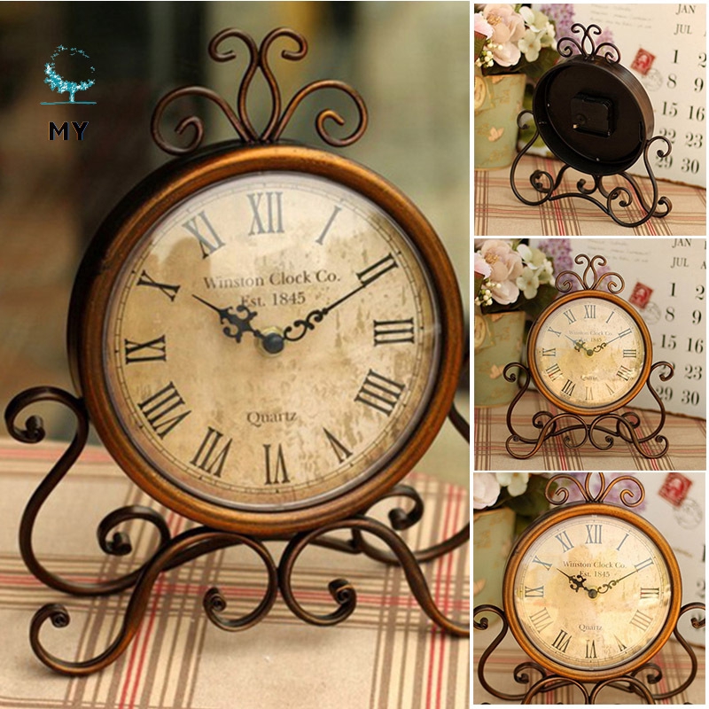 Đồng hồ để bàn phong cách vintage cổ điển