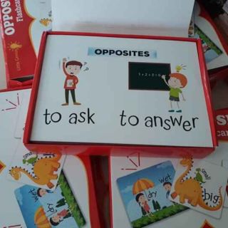 Flashcards trái nghĩa cho bé