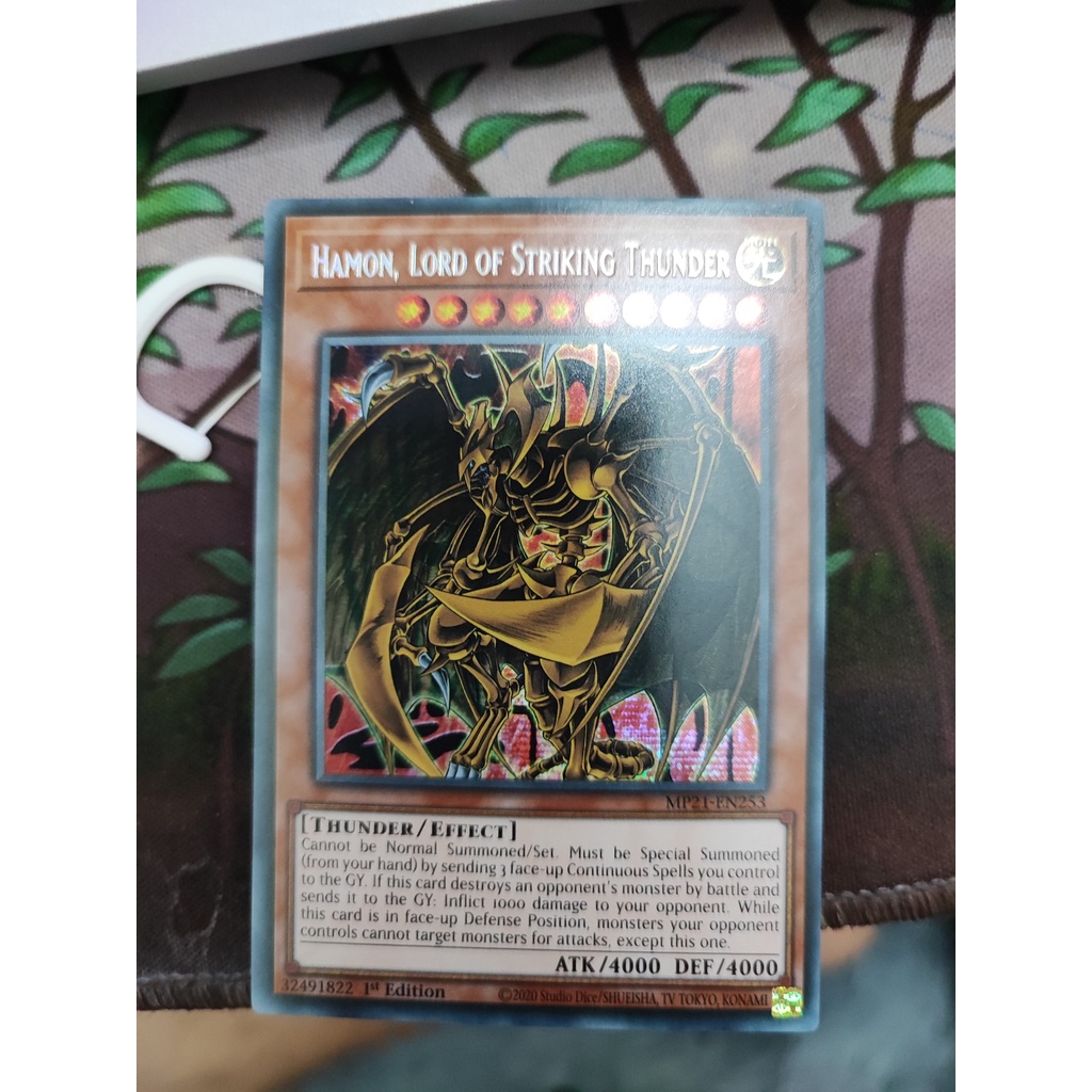 1 lá thẻ bài Hamon, Lord of Striking Thunder - MP21-EN253 - Prismatic Secret Rare 1st Edition