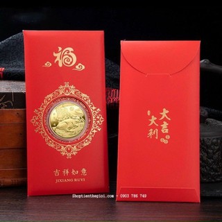 Bao Lì Xì Con Trâu Mạ Vàng 2021