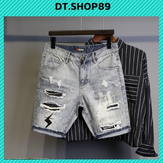 Quần short jean nam co giãn, quần ngố rách cao cấp mẫu mới siêu hót thời trang DT.SHOP89