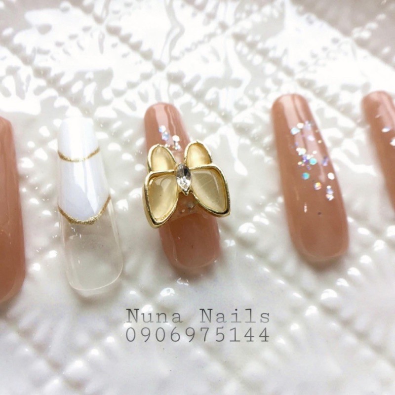 NAILBOX full option chảm bướm Móng up Thiết kế charm bươm bự cute inbox chọn size và  shape đầy đủ phụ kiện CÓ NOW SHIP
