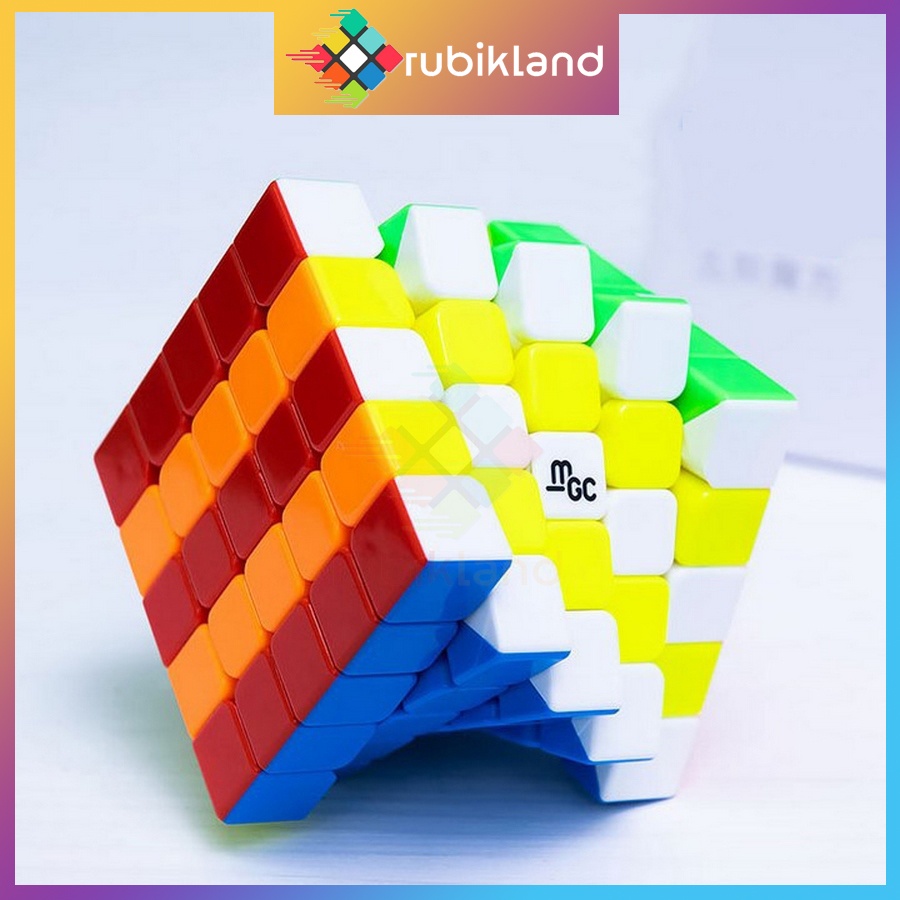 Rubik 5x5 YJ MGC 5x5 Có Nam Châm Stickerless Rubic Không Viền 5 Tầng Đồ Chơi Trí Tuệ Trẻ Em