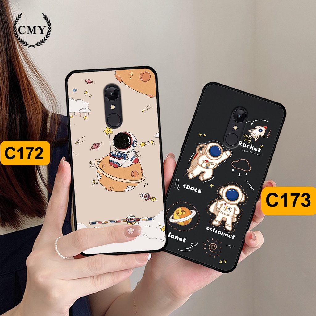 Ốp Xiaomi Redmi Note 4/ Note 4x / Redmi 5 Plus in hình astronaut, phi hành gia vũ trụ hottrend, độc đáo, cá tính.