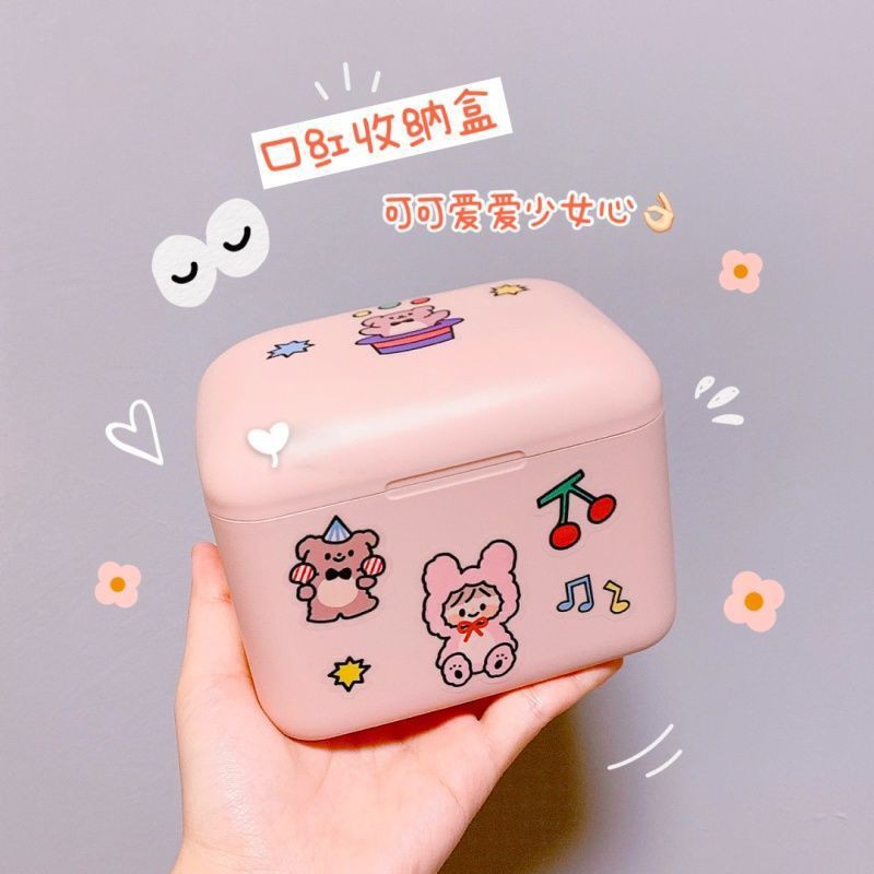 Hộp đựng son môi Home Demei kiểu nắp lật chống bụi bẩn đa năng tiện lợi