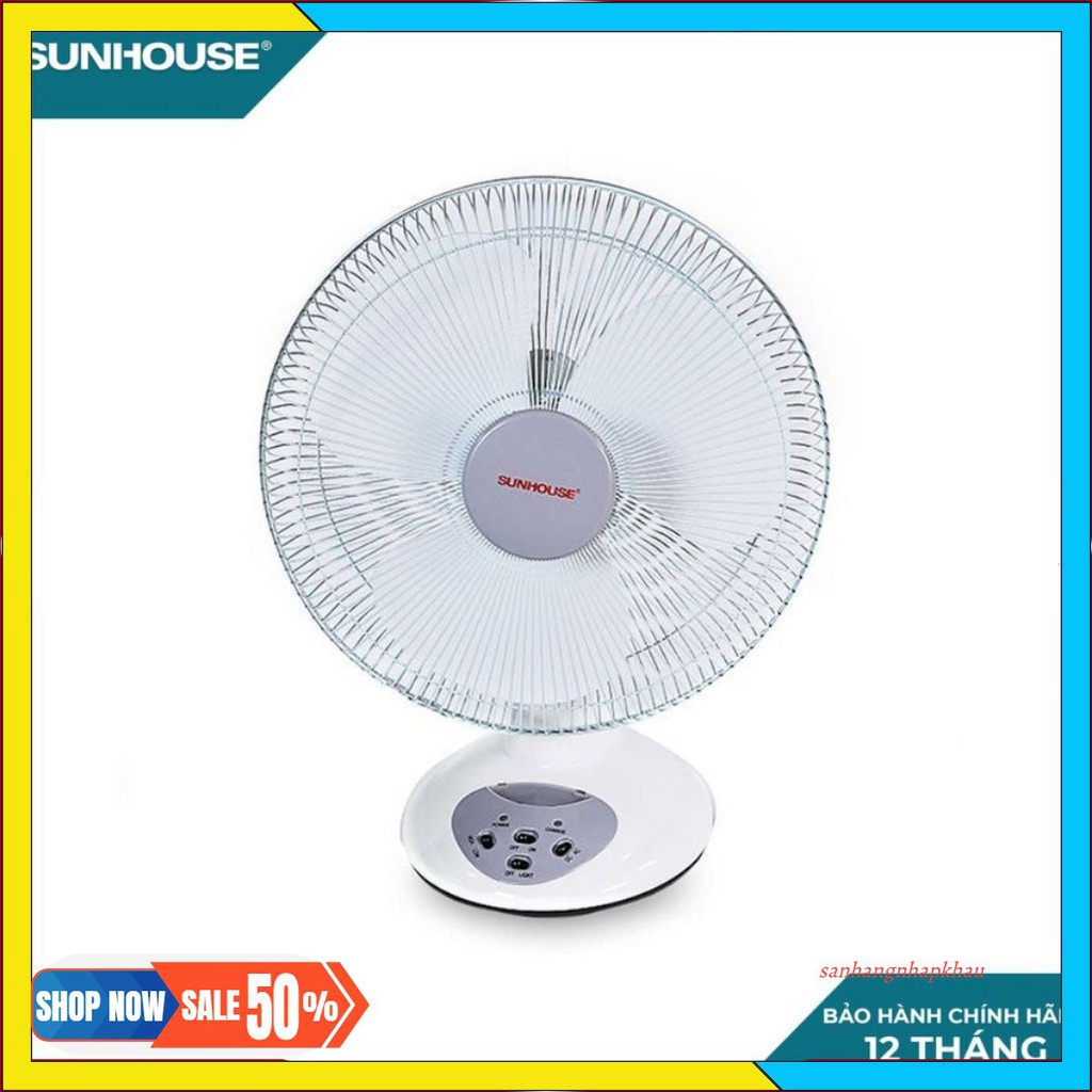 Quạt tích điện SUNHOUSE SH722 - hàng chính hãng