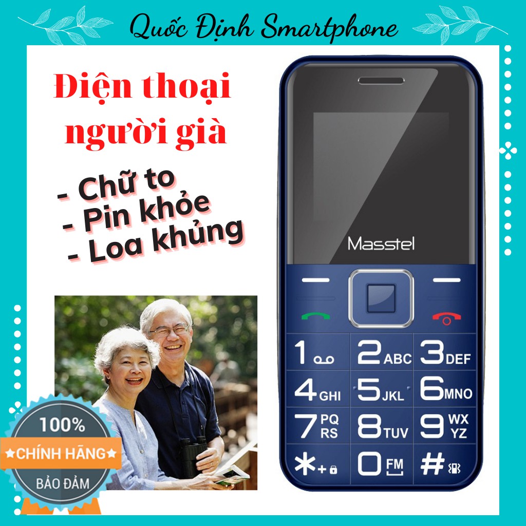 Điện thoại Masstel Fami 9 giành cho NGƯỜI GIÀ 👴[BÁN CHẠY]👵 Bàn phím to, Loa to, Pin khỏe, Bảo hành chính hãng 12 tháng