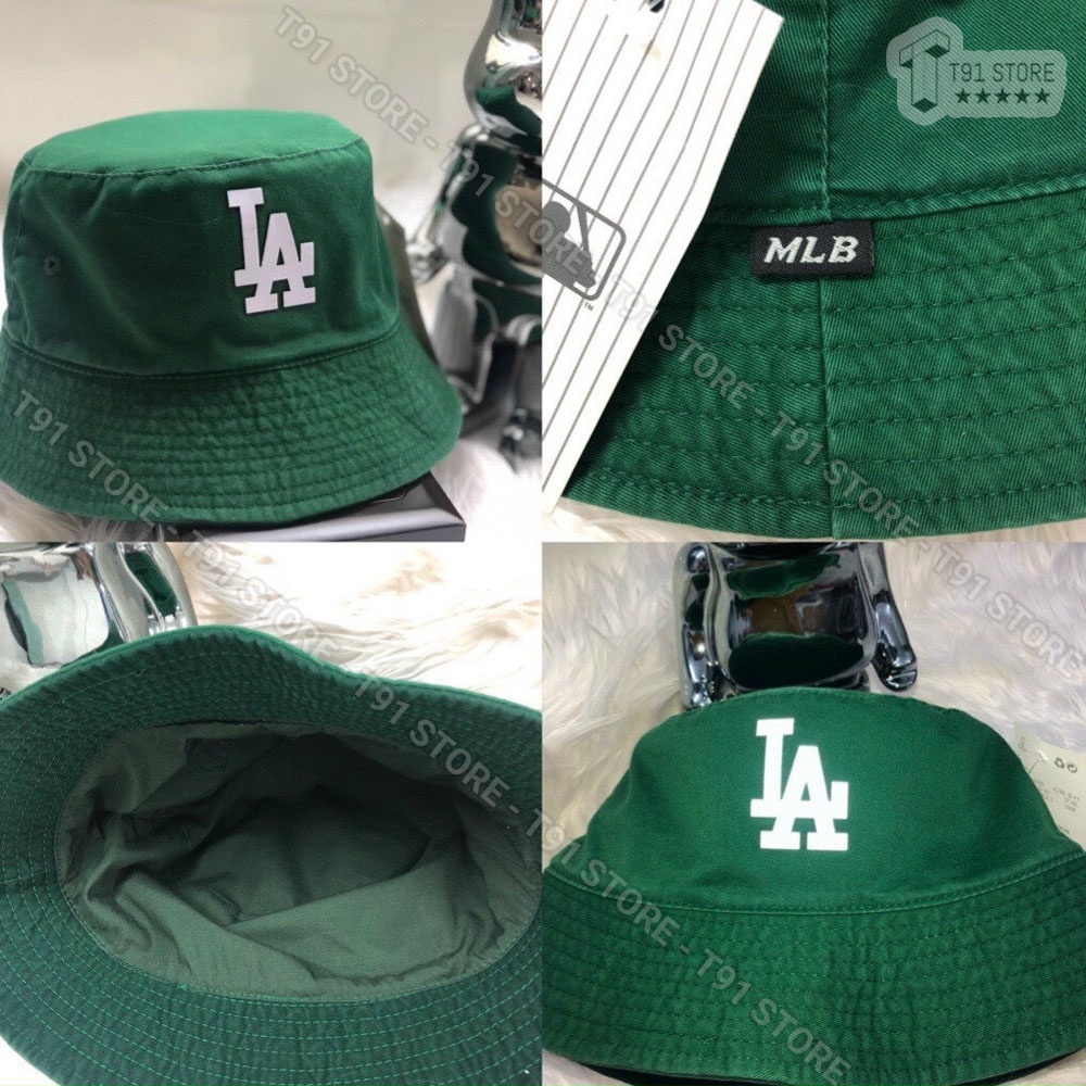 Nón vành L.A màu xanh HOTTREND - Mũ bo cụp màu sắc nổi bật, cá tính phù hợp cho cả nam và nữ dễ mix đồ