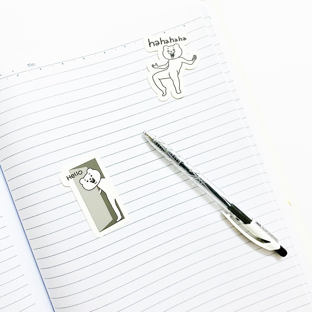 Bộ 32 miếng sticker betakkuma  dán trang trí laptop, máy tính bỏ túi, vali, điện thoại, đàn ghita, hộp..