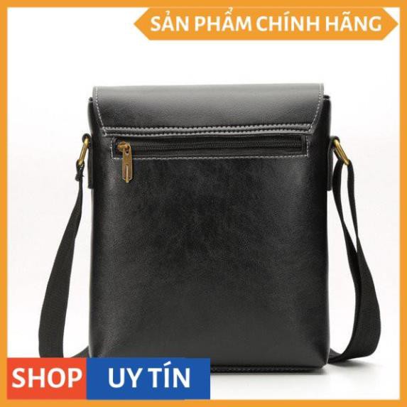Túi Đeo Chéo Nam 4U Tiện Dụng D272 ( đen - nâu ) | BigBuy360 - bigbuy360.vn