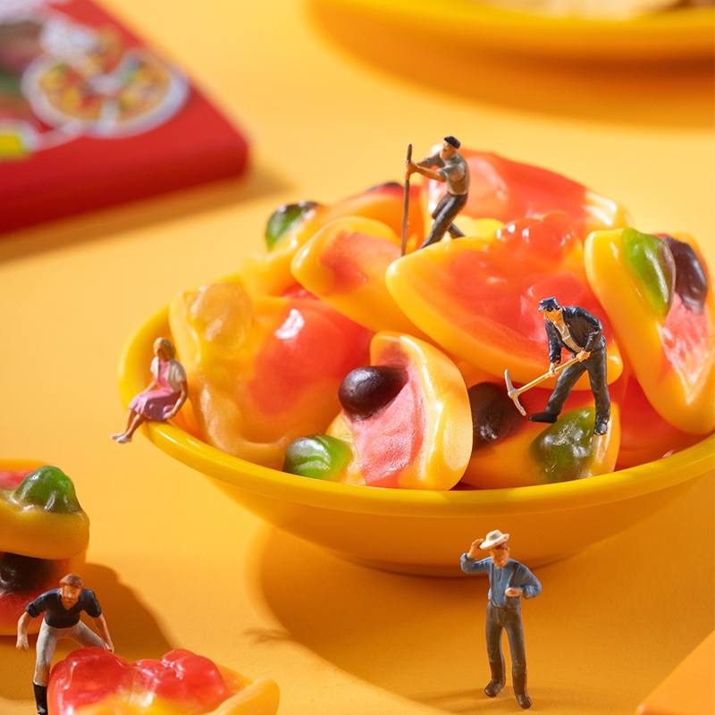 Kẹo Dẻo Trolli Candy Pizza 15,5gr Hộp Vuông 5 Miếng Dễ Thương Ngon Tuyệt - Đức
