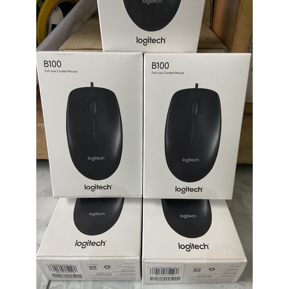 Chuột vi tính có dây Logitech B100 - hàng chính hãng bảo hành 36 tháng