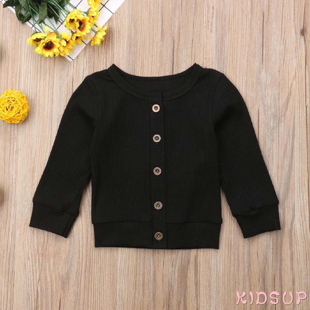 Áo Khoác Cardigan Tay Dài Màu Sắc Ngọt Ngào Dễ Thương Cho Bé Gái