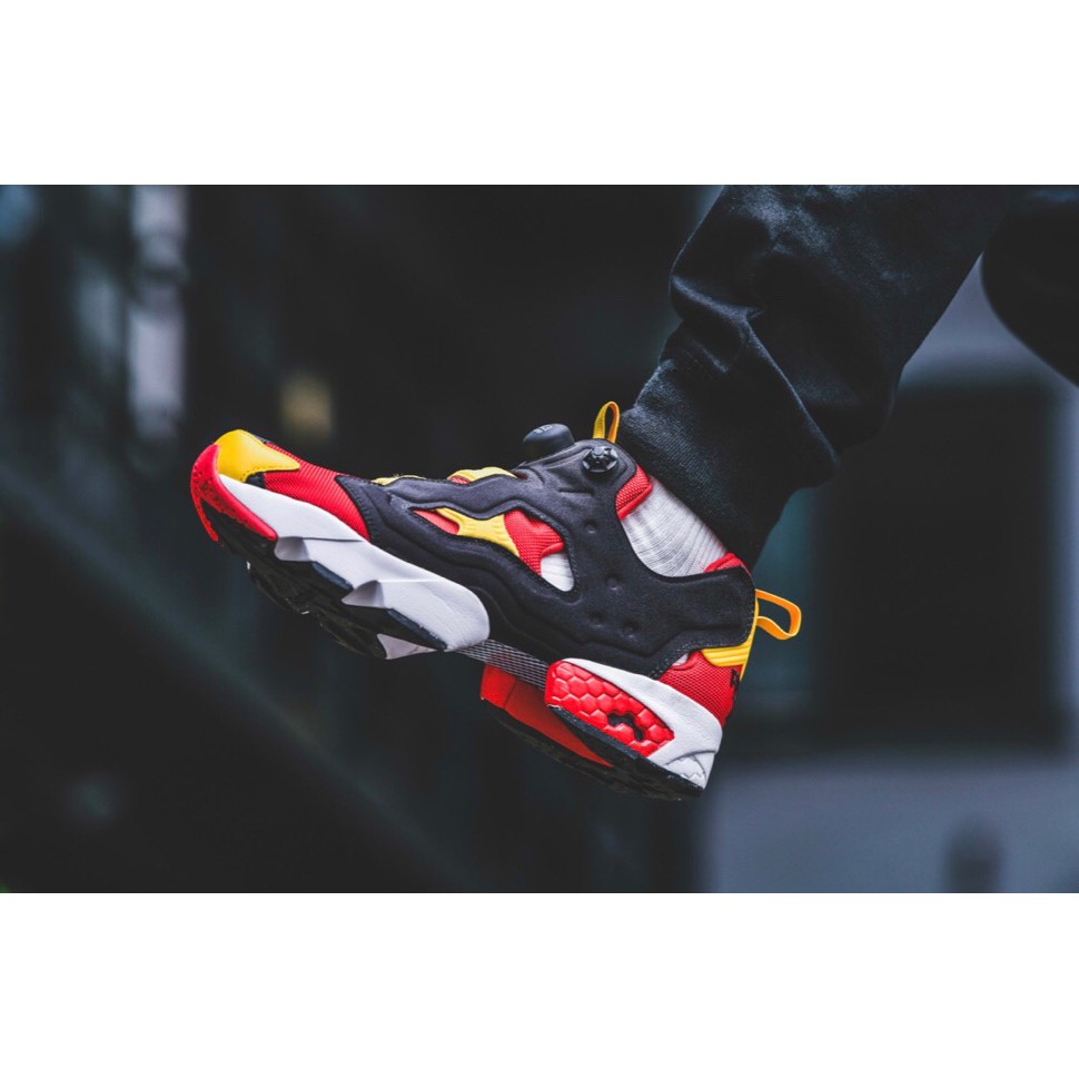 (AUTHENTIC 100%) Giày Sneaker Thể Thao REEBOK INSTAPUMP FURY OG SCARLET YELLOW EH1788 Chính Hãng 100%